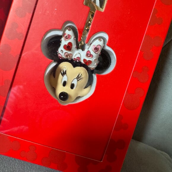 BAUBLEBAR Disney Minnie Mouse Rhinestones Bag Charm Key Chain NEW WITH BOX - Picture 2 of 5